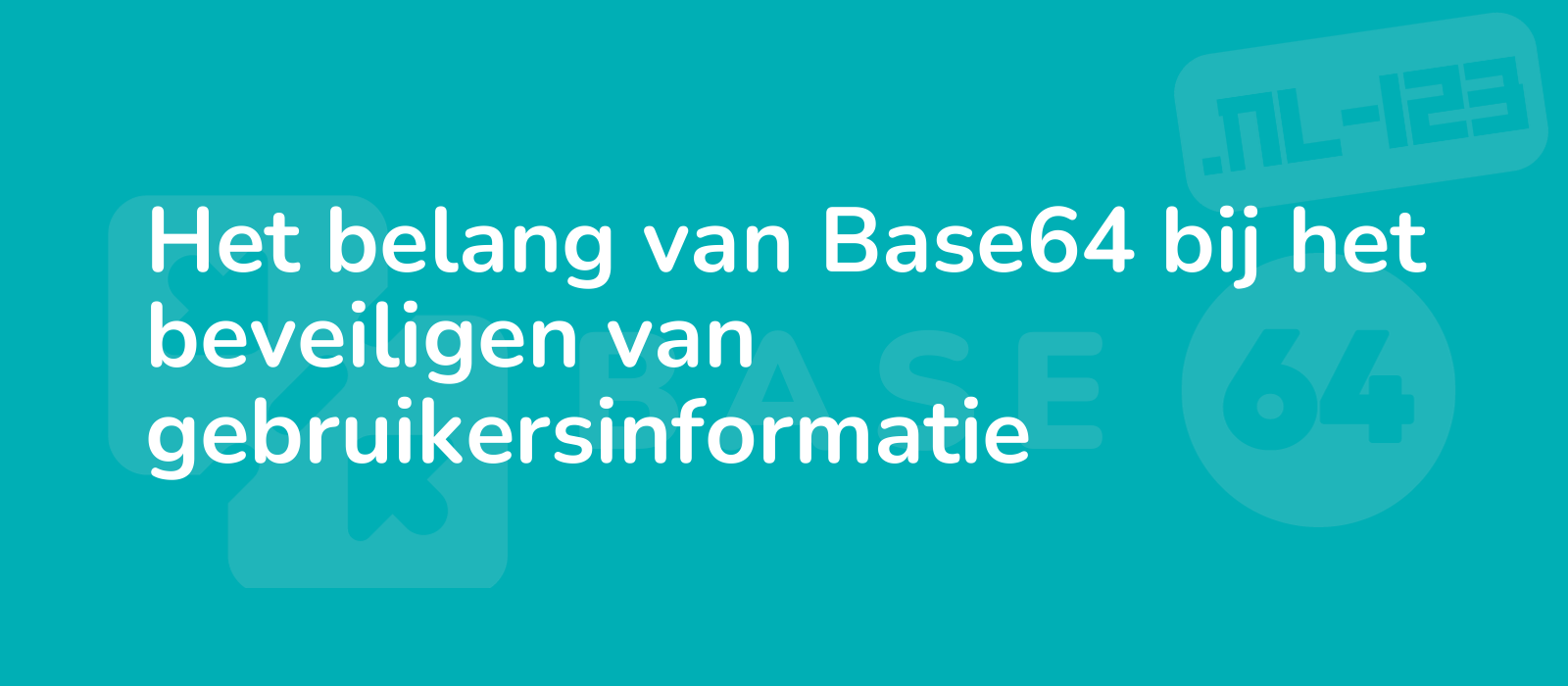 secure your user information with base64 illustration of a lock symbolizing data protection against a blue background