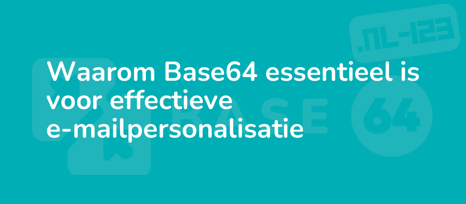 eye catching graphic highlighting the importance of base64 for effective email personalization with vibrant colors and intricate details